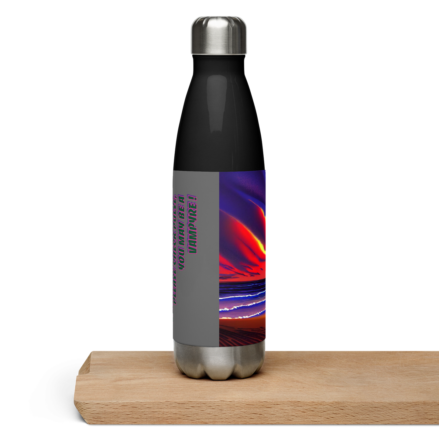 Sunset Beach - Stainless Steel Water Bottle