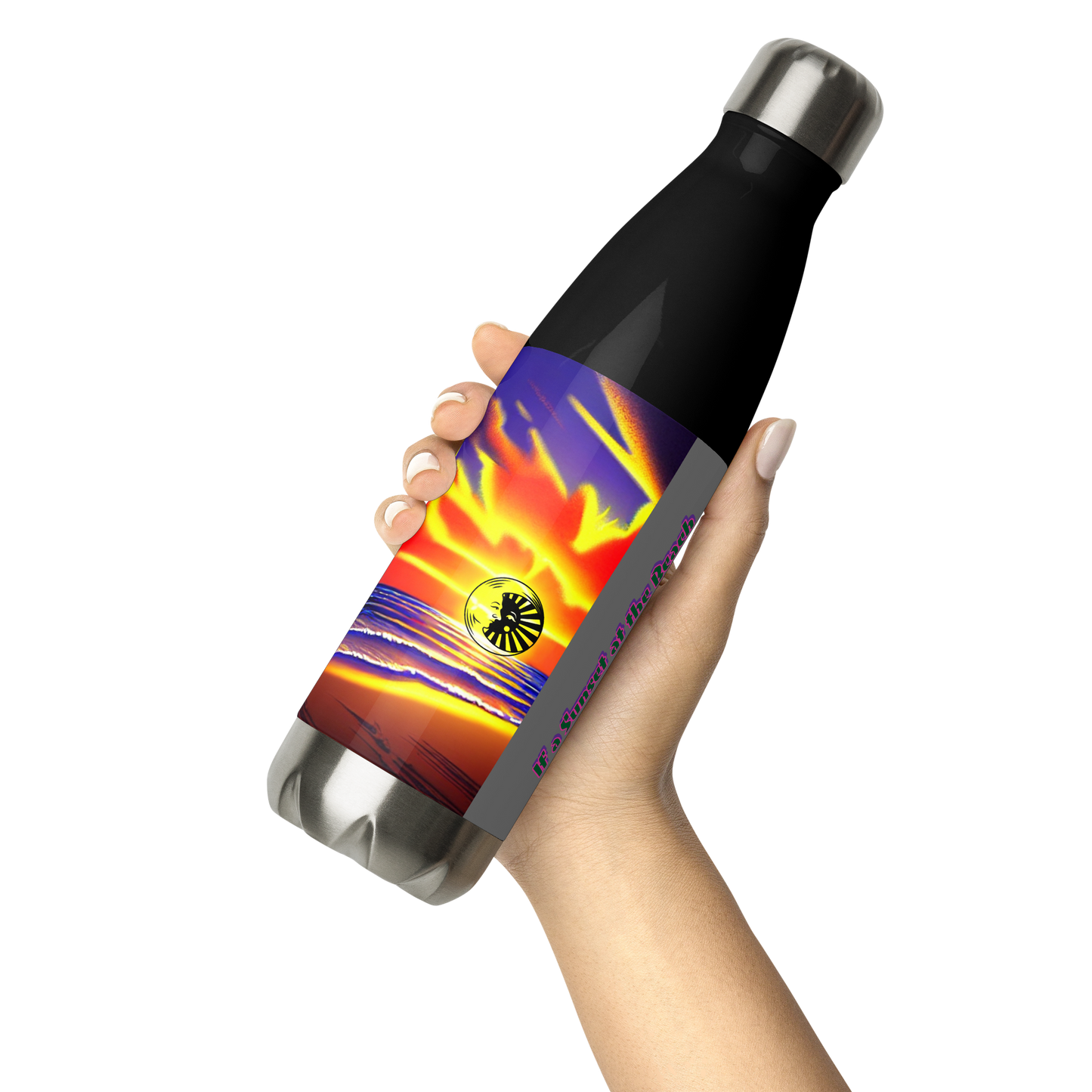 Sunset Beach - Stainless Steel Water Bottle