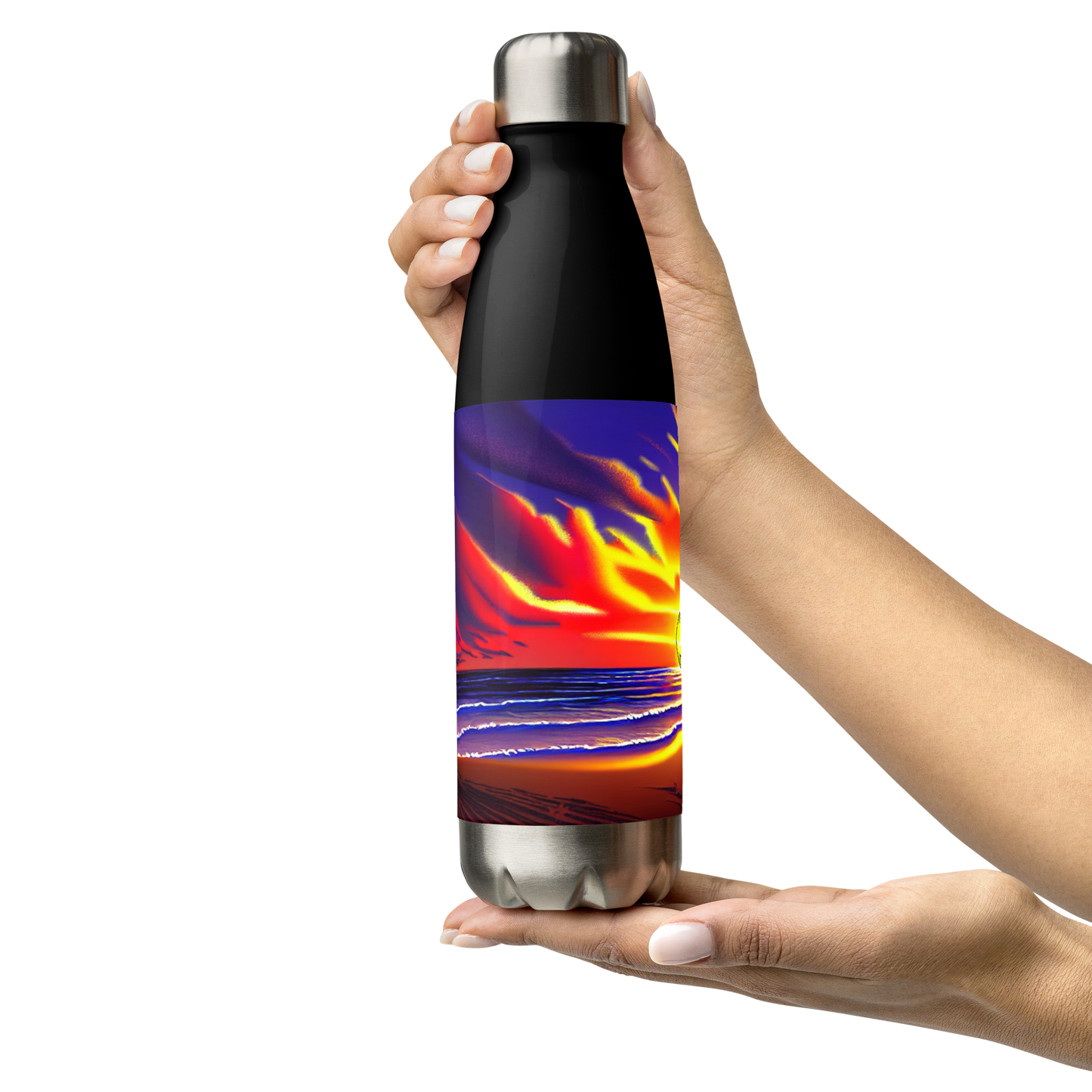 Sunset Beach - Stainless Steel Water Bottle