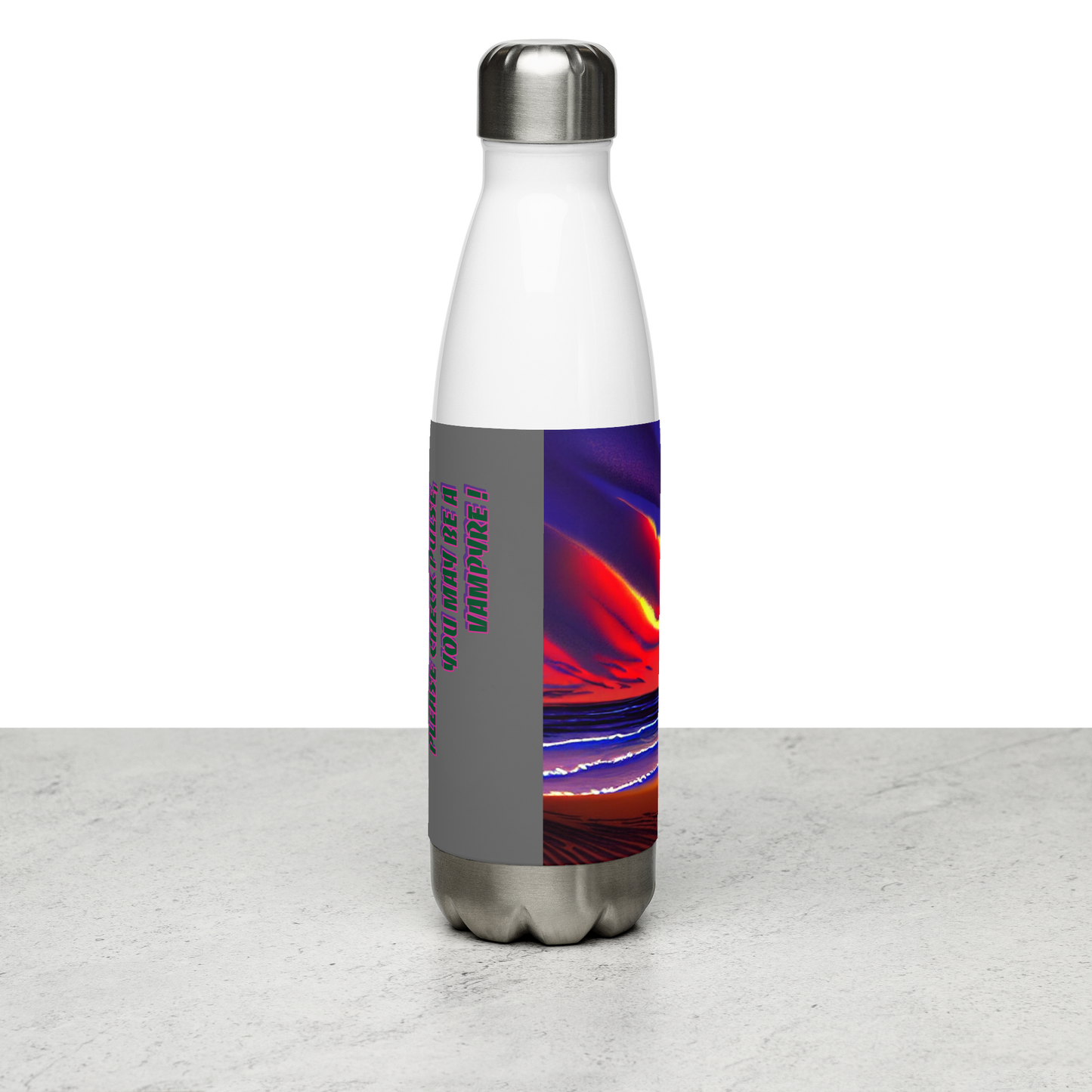 Sunset Beach - Stainless Steel Water Bottle