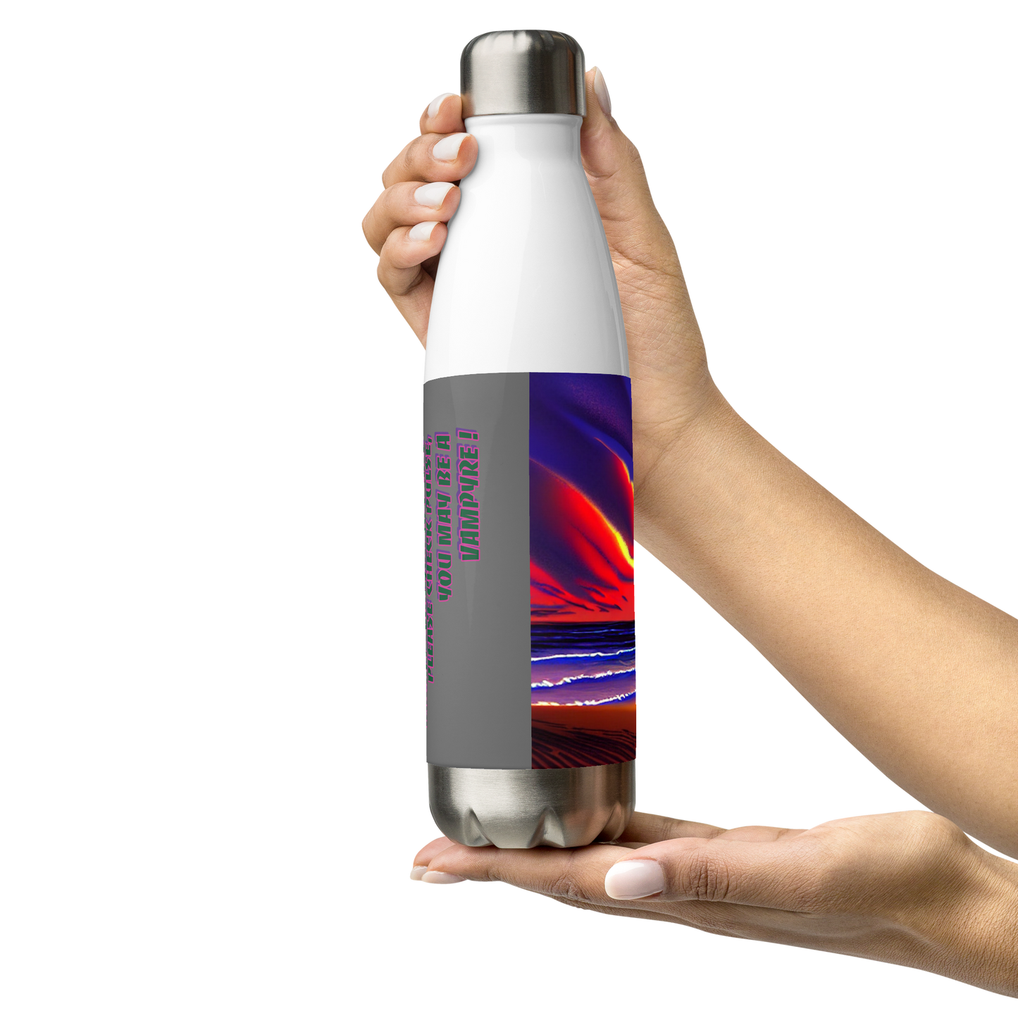 Sunset Beach - Stainless Steel Water Bottle