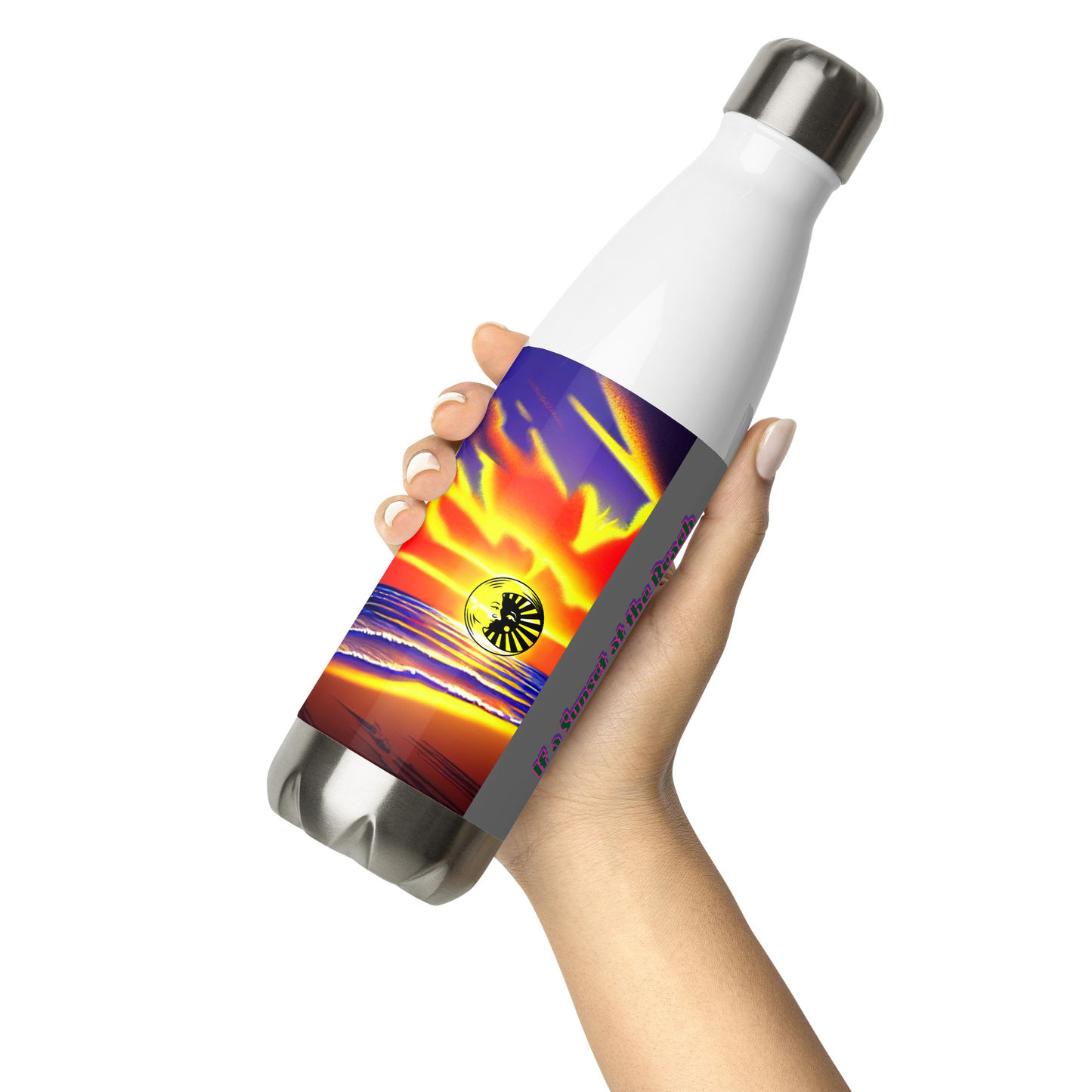 Sunset Beach - Stainless Steel Water Bottle