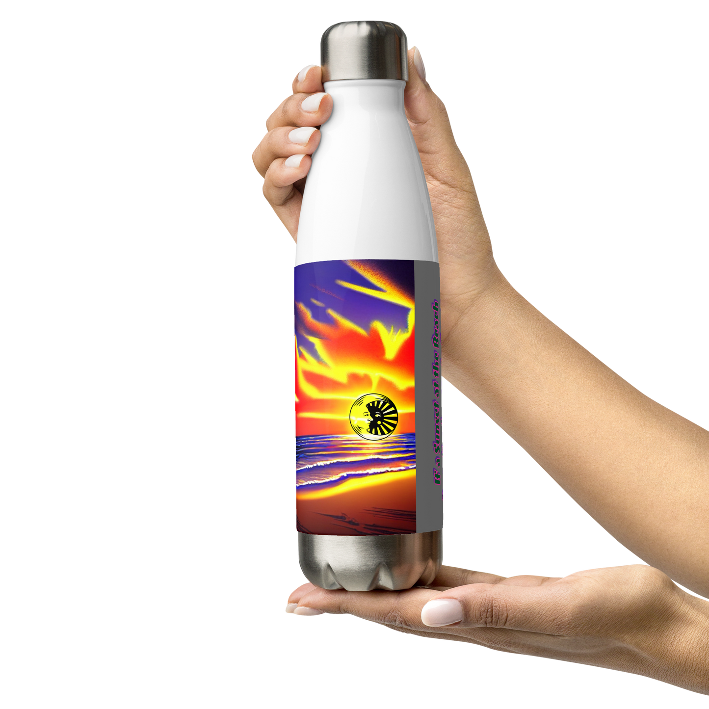 Sunset Beach - Stainless Steel Water Bottle