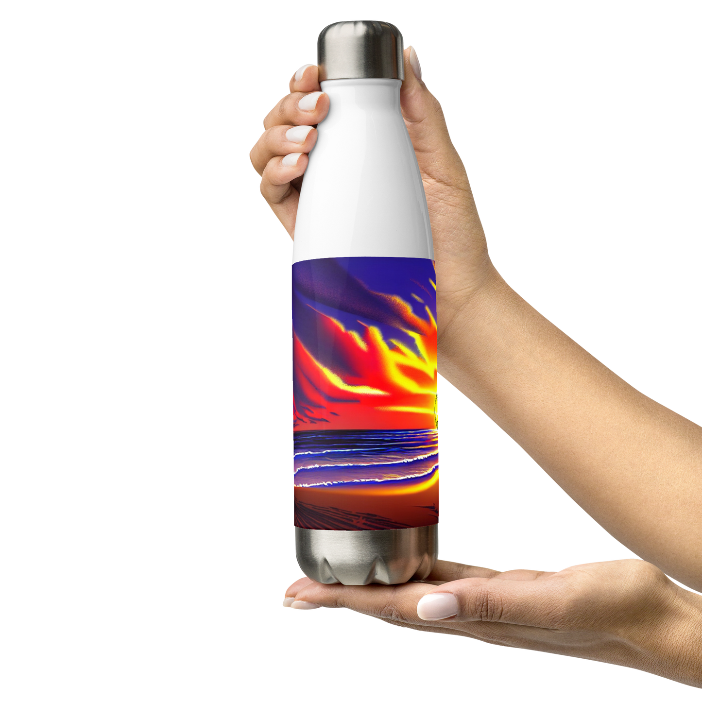 Sunset Beach - Stainless Steel Water Bottle